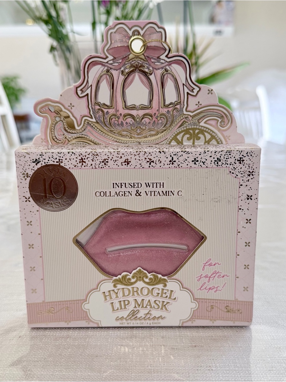 10 Hydrogel Lip Masks - Pink Infused Lip Treatment